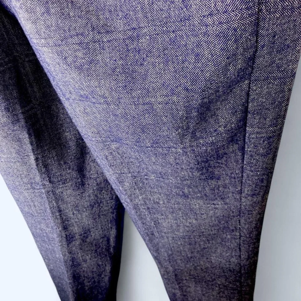Banana Republic purple plaid trousers Size 6 - Picture 4 of 5